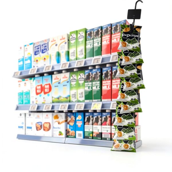 Board2by Black Metal Wall Mount Hook Rack 48 Clip Adjustable-6