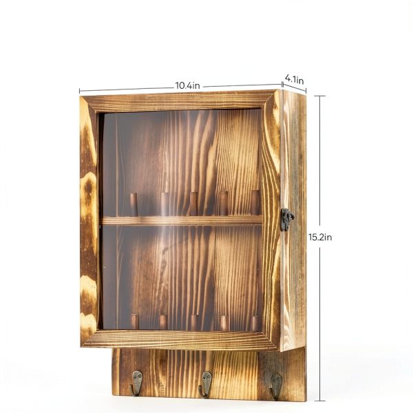 Dononr Pine Duck Call Display Rack Wall Mounted Tiered Shelf-2