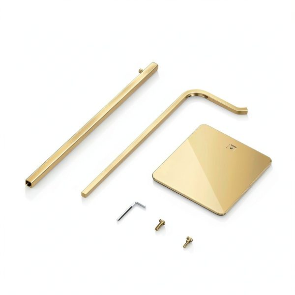 Pickpiff Gold Bag Display Stand 3‑Piece Wall Mount Polished-4