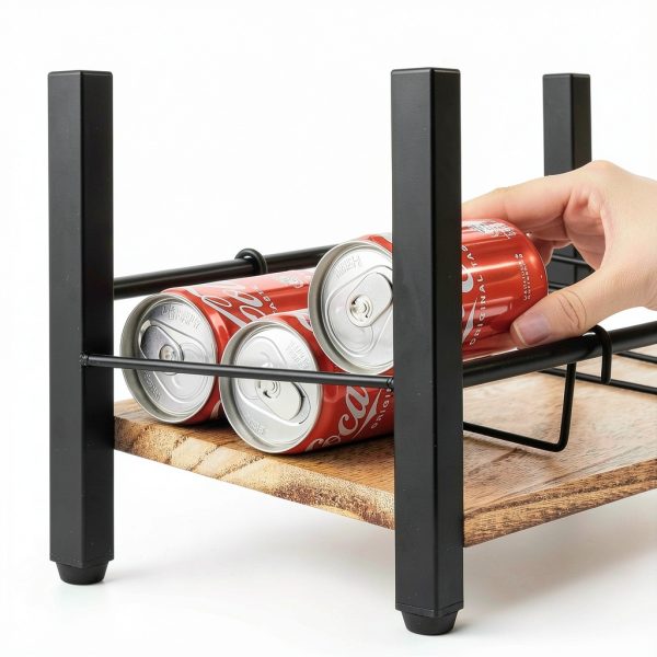 Pinzoveco Snack Organizer L‑Shape Rack Matte Finish BNXF0901-3