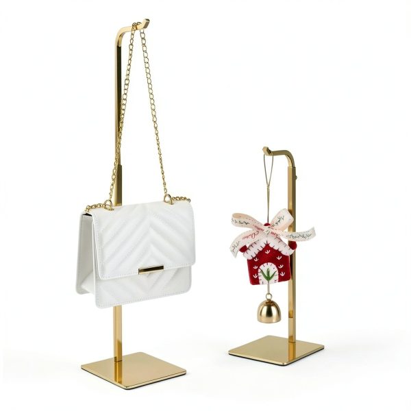 Pickpiff Gold Bag Display Stand 3‑Piece Wall Mount Polished-1