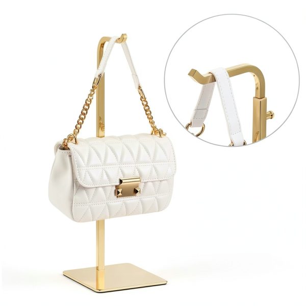 Pickpiff Gold Bag Display Stand 3‑Piece Wall Mount Polished-2