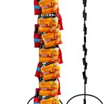 Dixsxusu Steel 2‑Tier Snack Display Rack with Rust‑Resistant Coating-0