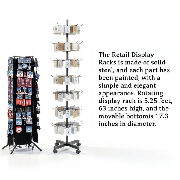Retail Display Rack Hypergiant Iron Stand with 7 Layer Hook System-6