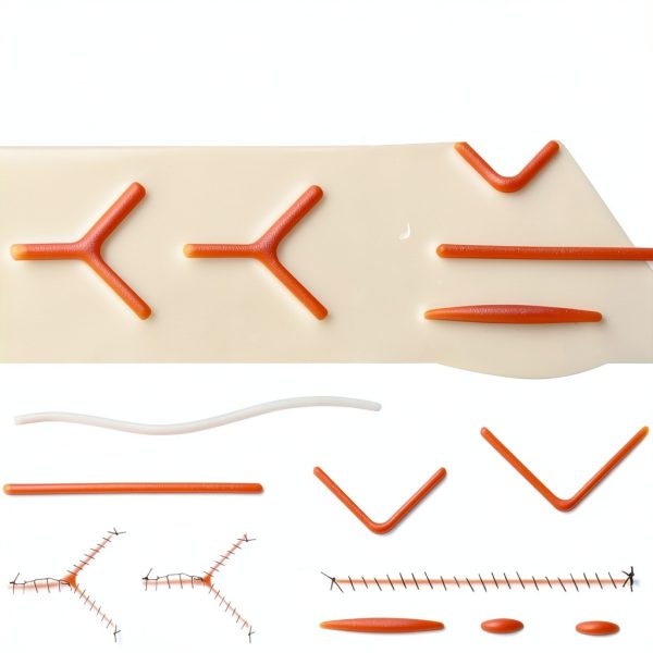 ZongHan Silicone Suturing Kit 3‑Pad Multi‑Size Reusable Trainer-3