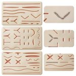 ZongHan Silicone Suturing Kit 3‑Pad Multi‑Size Reusable Trainer-0