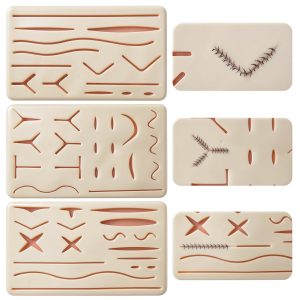 ZongHan Silicone Suturing Kit 3‑Pad Multi‑Size Reusable Trainer-0