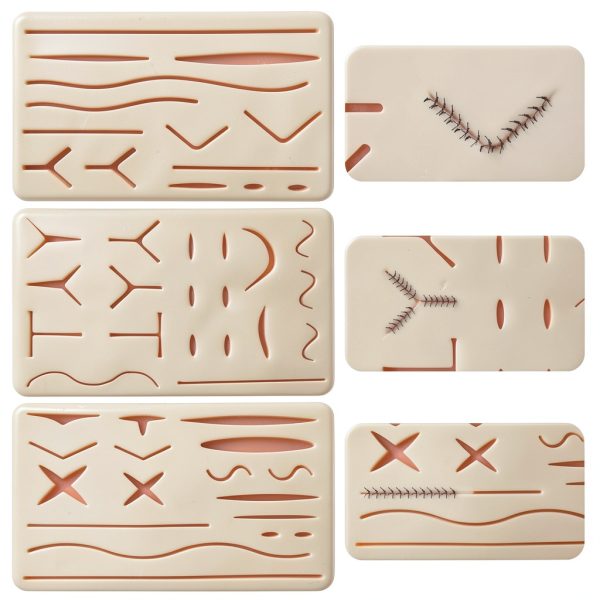 ZongHan Silicone Suturing Kit 3‑Pad Multi‑Size Reusable Trainer-0