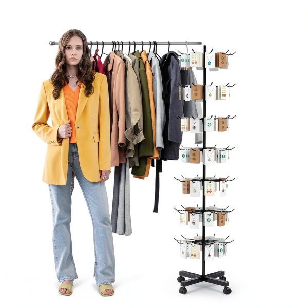 Retail Display Rack Hypergiant Iron Stand with 7 Layer Hook System-4