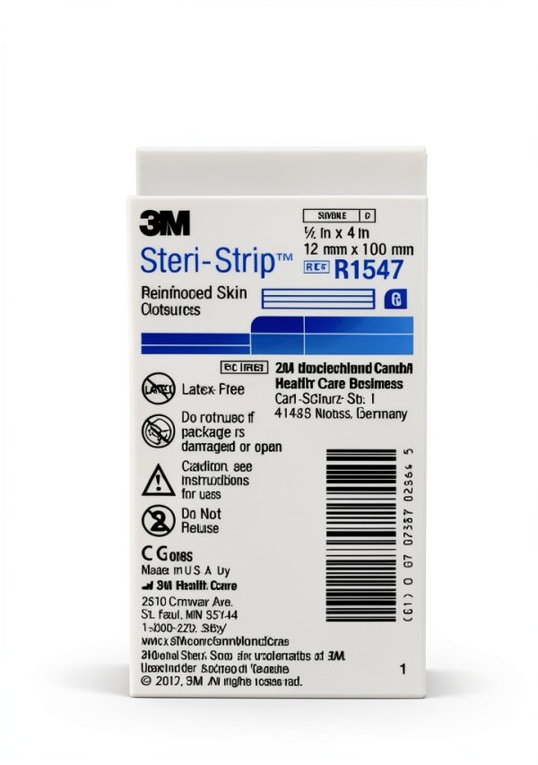 3M Steri-Strip Elastic Skin Closures 1/2" x 4" Latex-Free - Box of 50-0