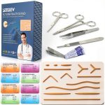 Suture Training Kit SENDEW Large Silicone Pad with Needle Driver-0