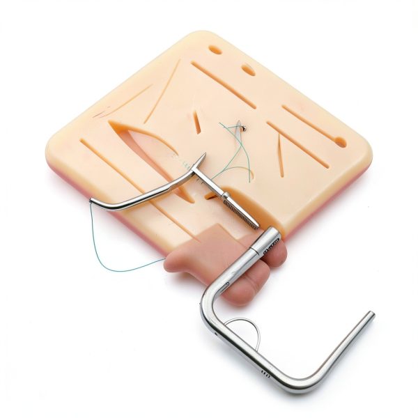 Suture Training Kit SENDEW Large Silicone Pad with Needle Driver-5
