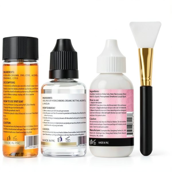 Spirit Gum Adhesive Kit by WOZUTUNT 15ml Face and Body Glue-8
