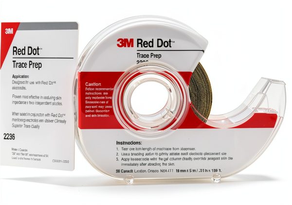 3M Red Dot Trace Skin Prep Roll with Dispenser 3/4" x 196"-1