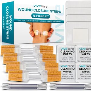 ViveCare Emergency Wound Closure Kit 4‑Piece Zip Stitch Bandages-0