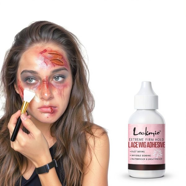 Spirit Gum Adhesive Kit by WOZUTUNT 15ml Face and Body Glue-4