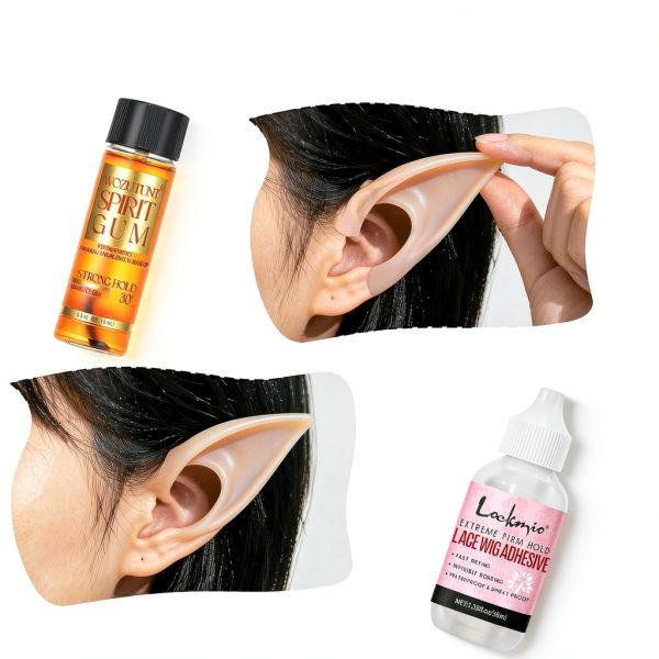 Spirit Gum Adhesive Kit by WOZUTUNT 15ml Face and Body Glue-5