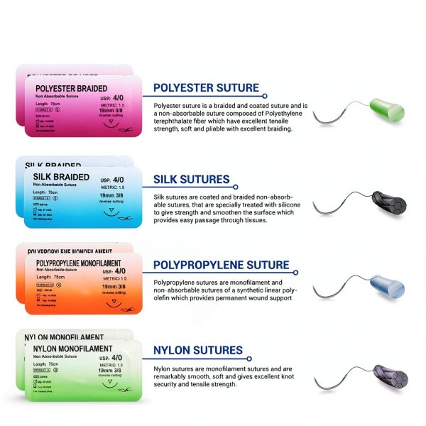 Suture Training Kit SENDEW Large Silicone Pad with Needle Driver-2